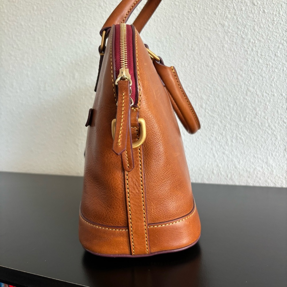 Dooney & Bourke Florentine Leather Domed Satchel - Picture 3 of 14